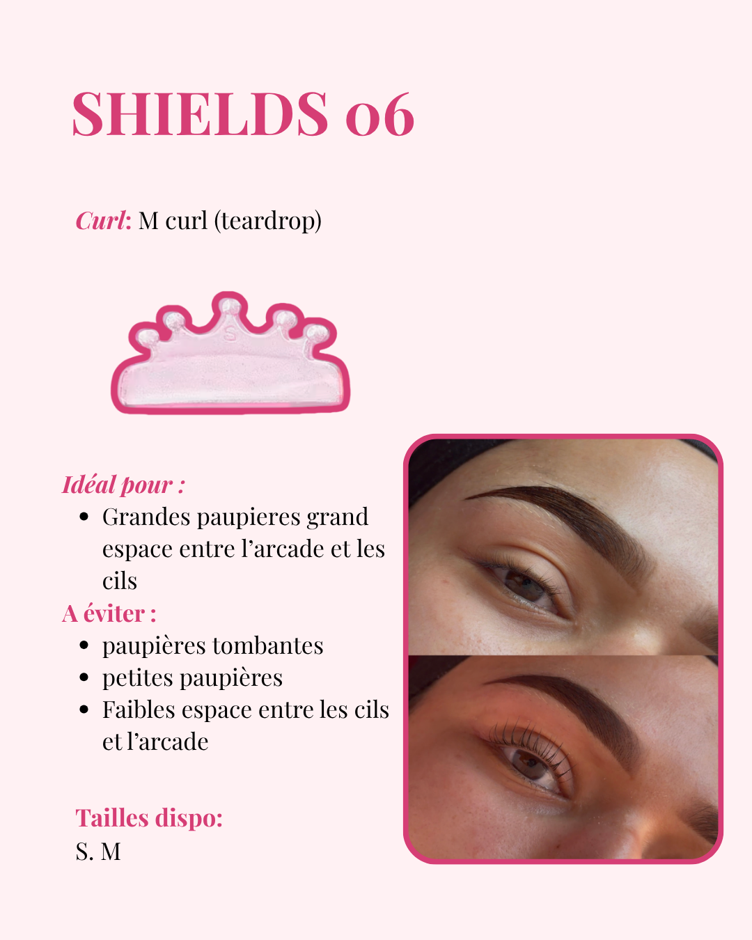 Pads Couronne 06 Courbure M | 2 paires | Yasmeen Beauty