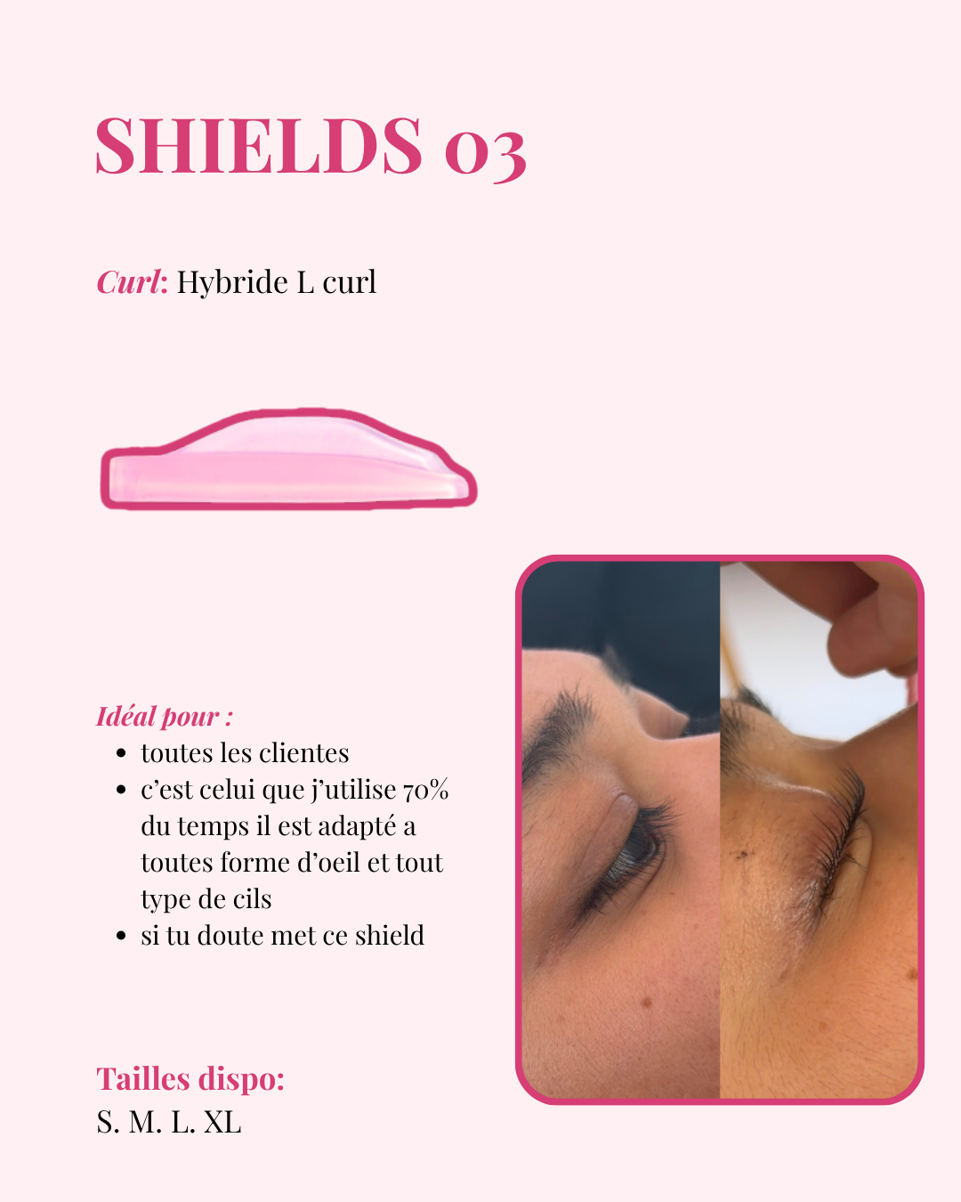 Pads 03 Hybride L curl | 4 paires | Yasmeen Beauty