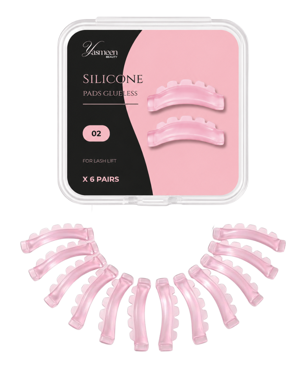 Pads 02 Lashlift Courbure V | 6 paires | Yasmeen Beauty